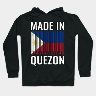 Made in Quezon Barcode Flag of the Philippines Hoodie